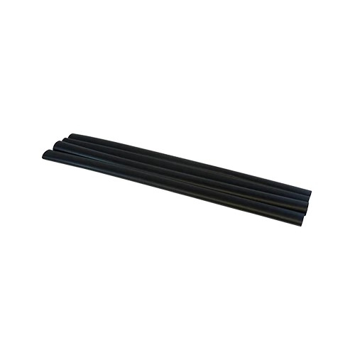 Merrill 10002B 1" x 2' Standard Black Shrink Tubing Bulk, 2-4 Gauge
