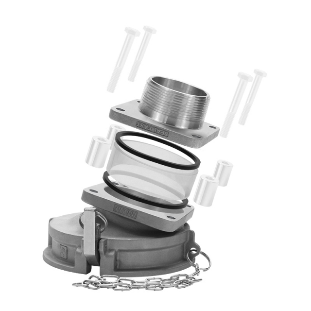 Seal Fast 1004GF-300ASB 3" Threaded Adapter Coupling, Self-Locking