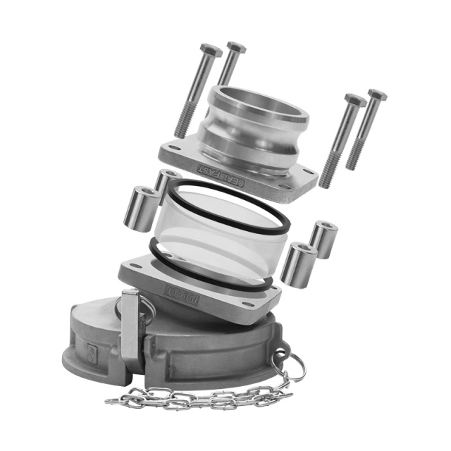 Seal Fast 1004GF-400AS 4" Male Straight Adapter Coupling Self-Locking