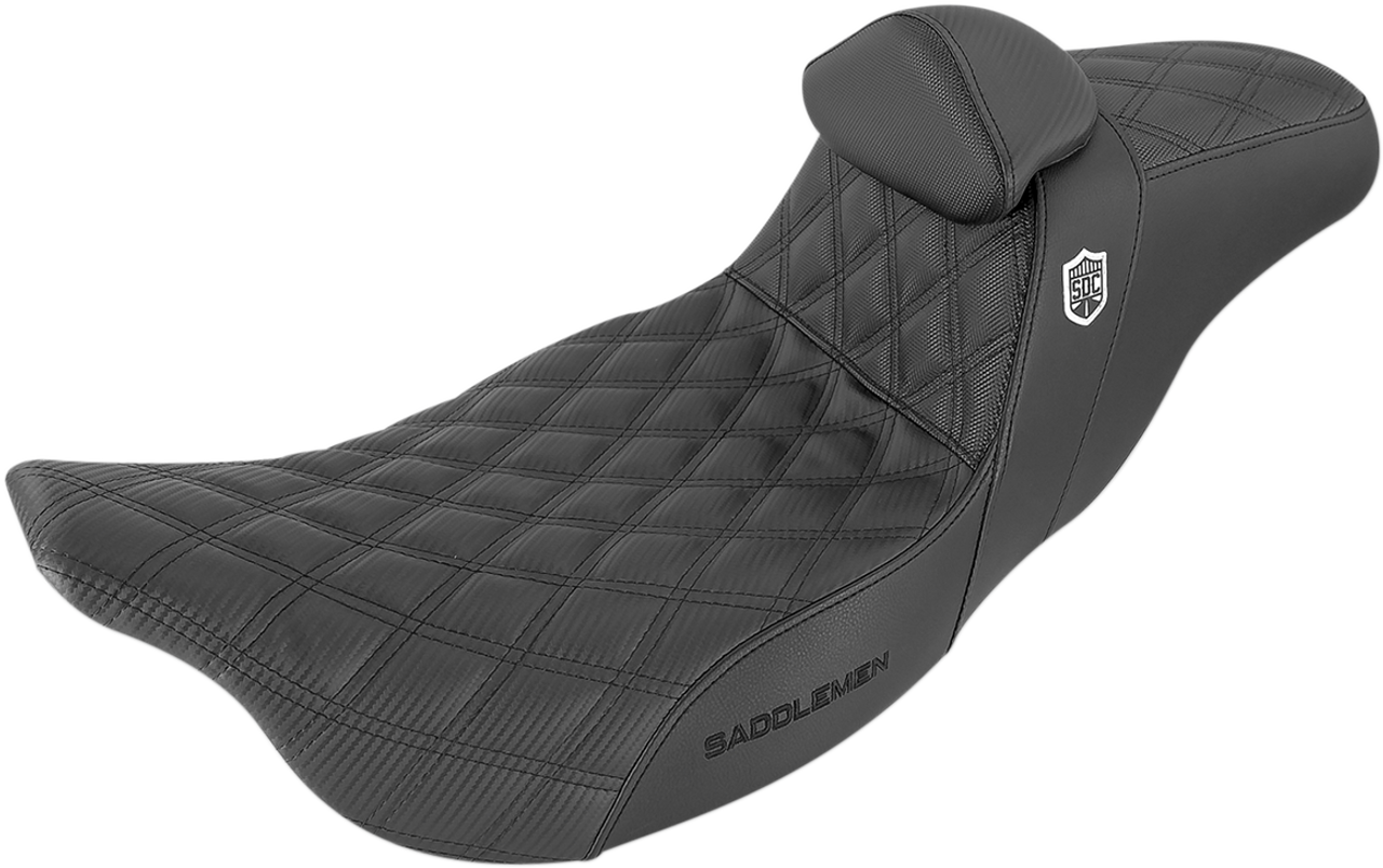 SADDLEMEN SDC Performance Seat - Gripper - Backrest SC80807DBRT