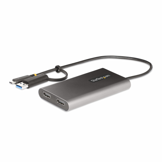 StarTech 109B-USBC-HDMI USB-C to Dual-HDMI Adapter 1ft