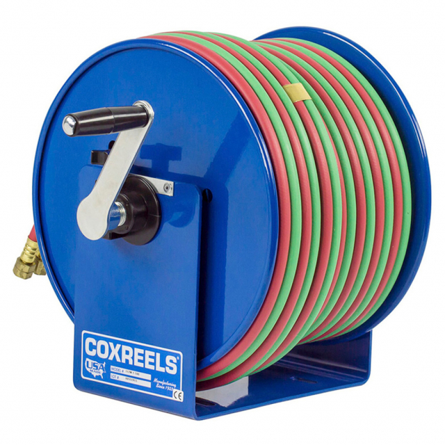 CoxReels 112WT-1-50 100W Series Welding Hose Reel, 50' Twin "T" Grade