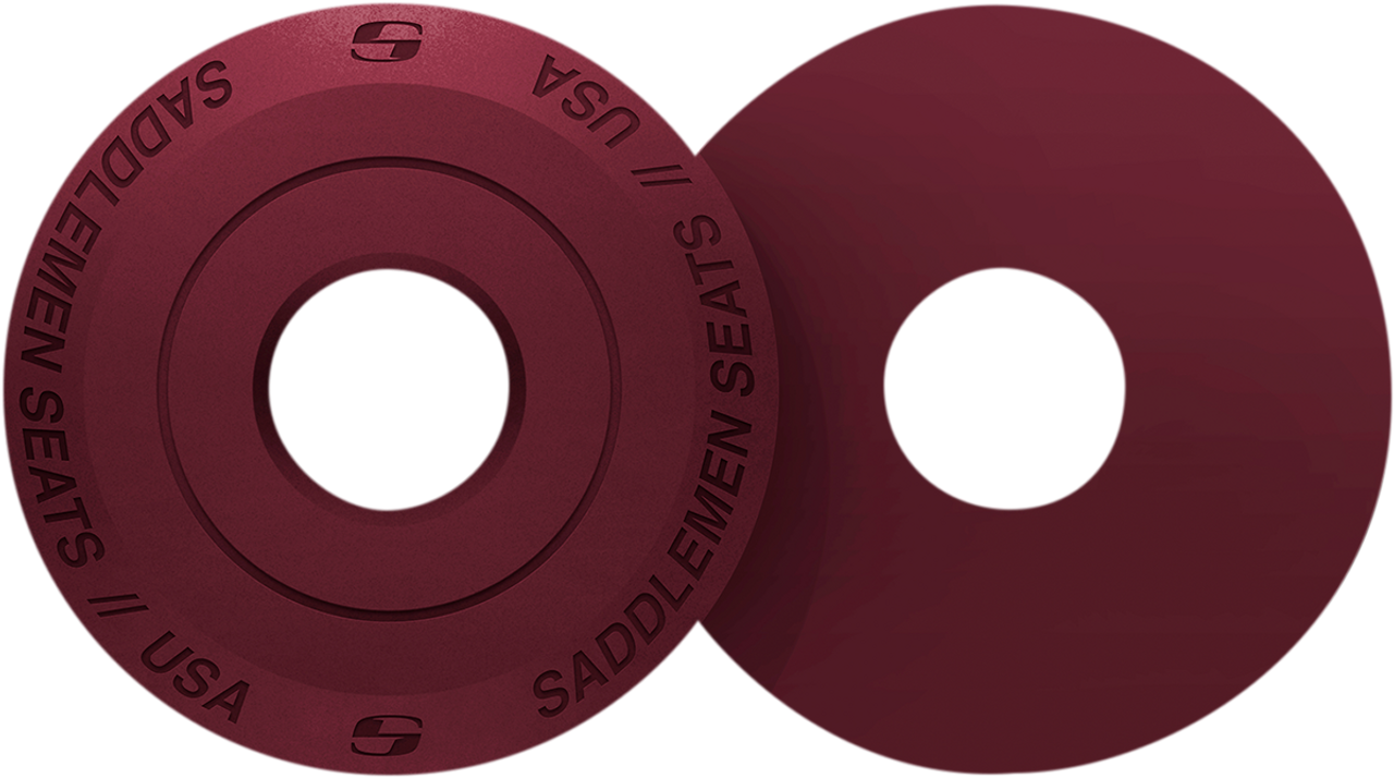 SADDLEMEN Fender Seat Washer - Burgundy 14707BY