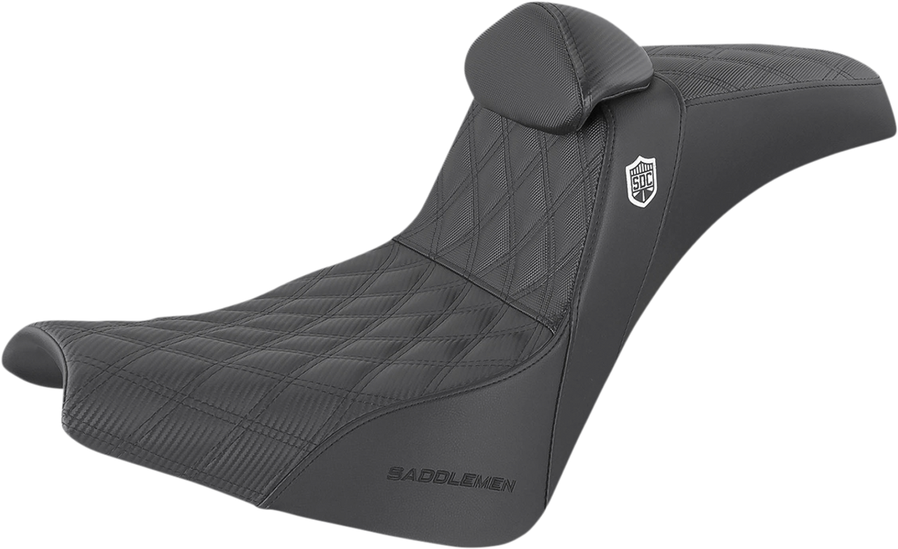 SADDLEMEN SDC Performance Seat - Gripper - Backrest SC81830DBRT