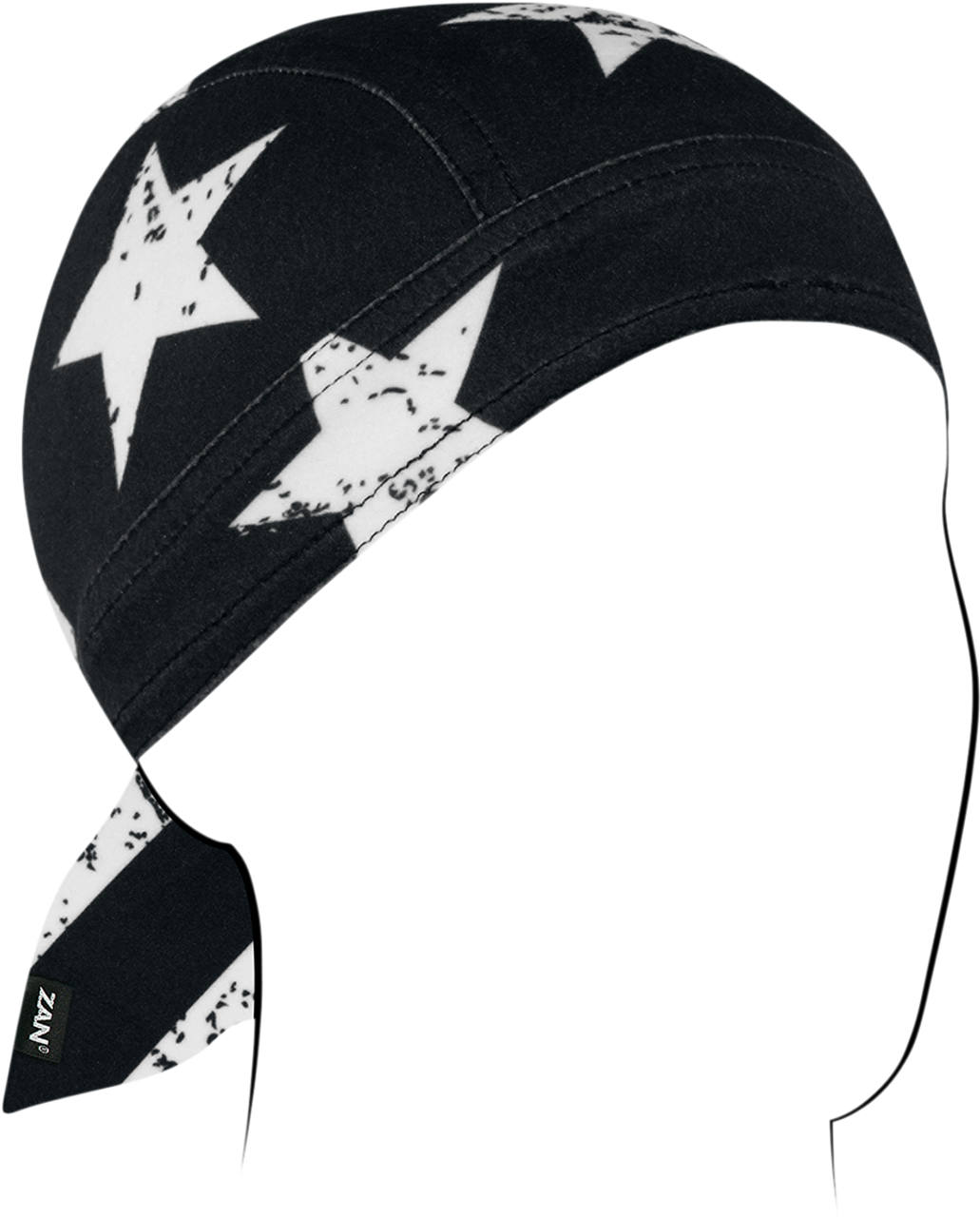 ZAN HEADGEAR Flydanna‚® SportFlex‚® - Black/White Flag ZL091