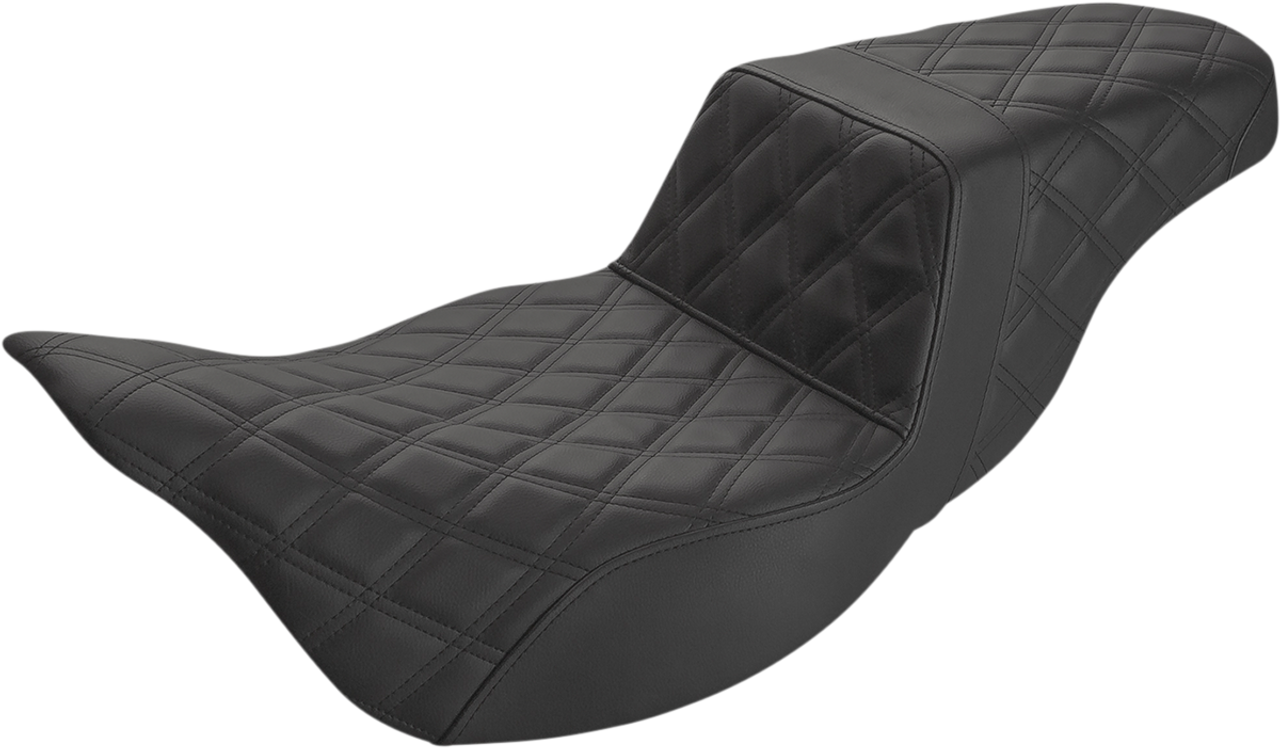 SADDLEMEN Step Up Seat - Lattice Stitched - FLH 808-07B-175E