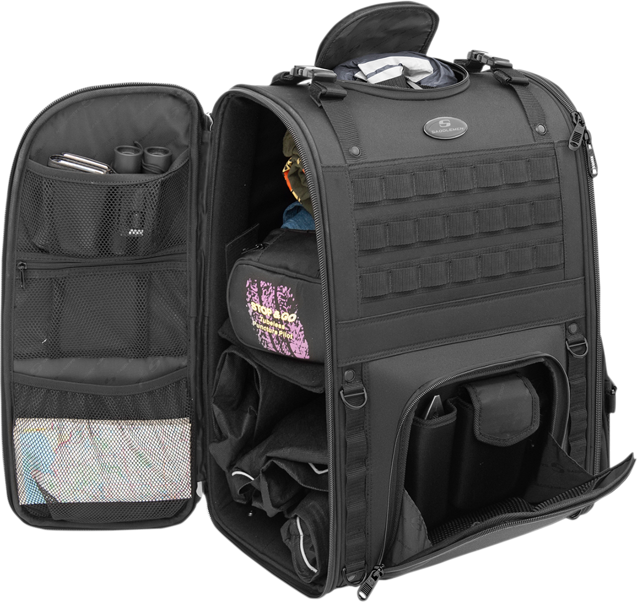 SADDLEMEN S3500 Tactical Sissy Bar Bag EX000040A