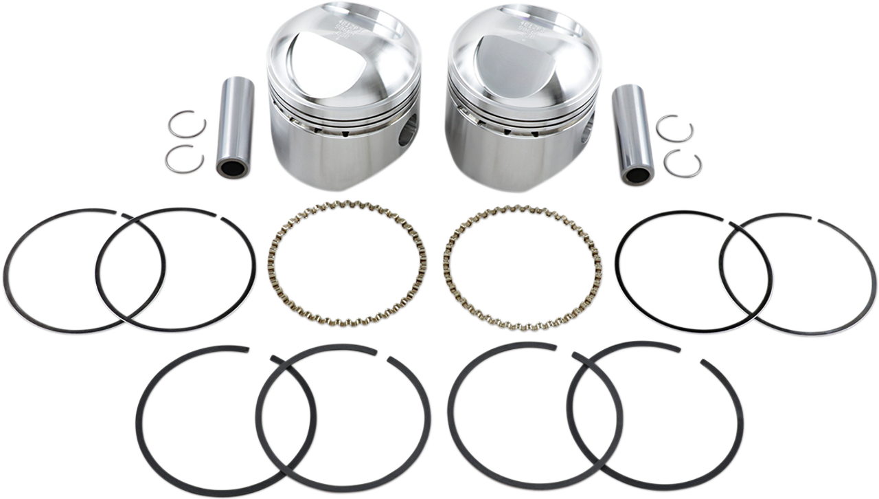 Wiseco Piston Kit 1948-1980 Harley-Davidson FLH Electra Glide 9:1 Compression K1608