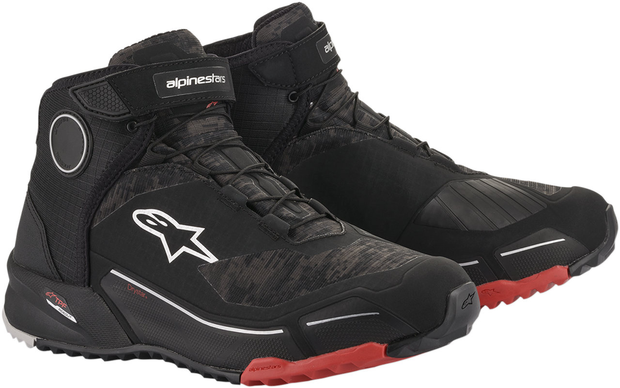 ALPINESTARS CR-X Drystar‚® Shoes - Black Camo/Red - US 13 261182099313