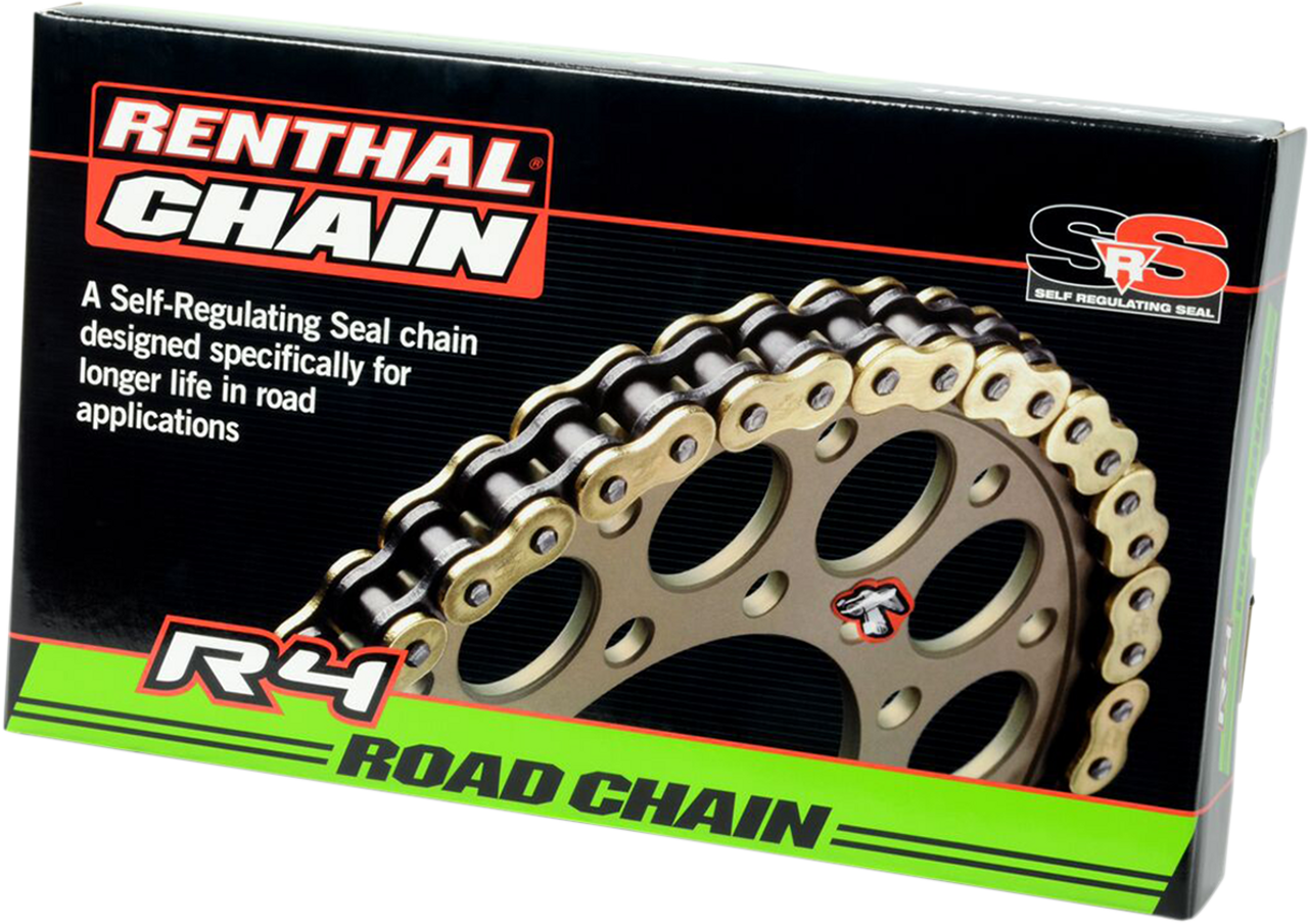 Renthal 525 R4 SRS Road Chain 110 Links Gold C339
