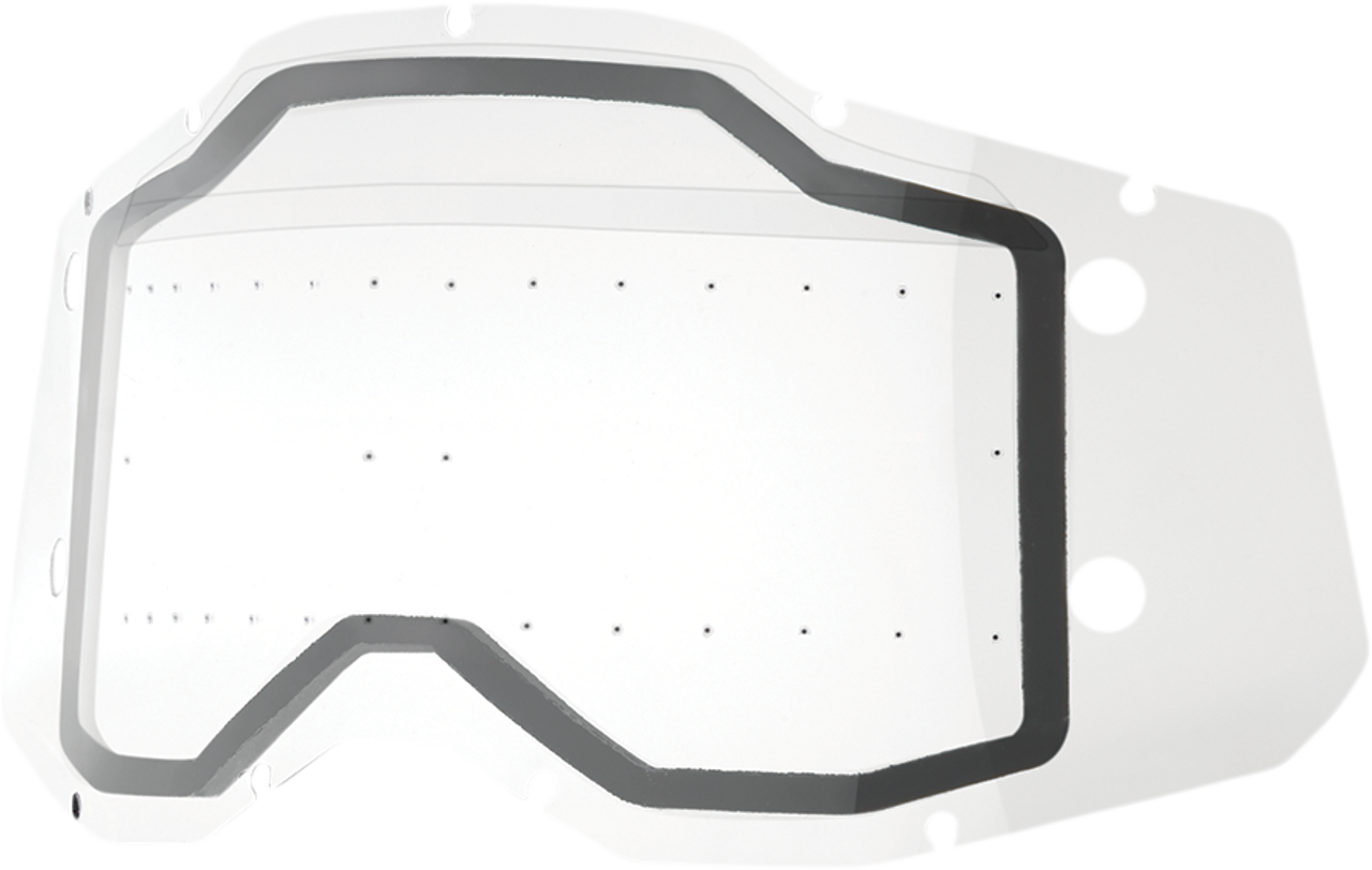 100% Accuri 2/Racecraft 2/Strata 2 Forecast Dual Lens - With Bumps - Clear 59101-00001