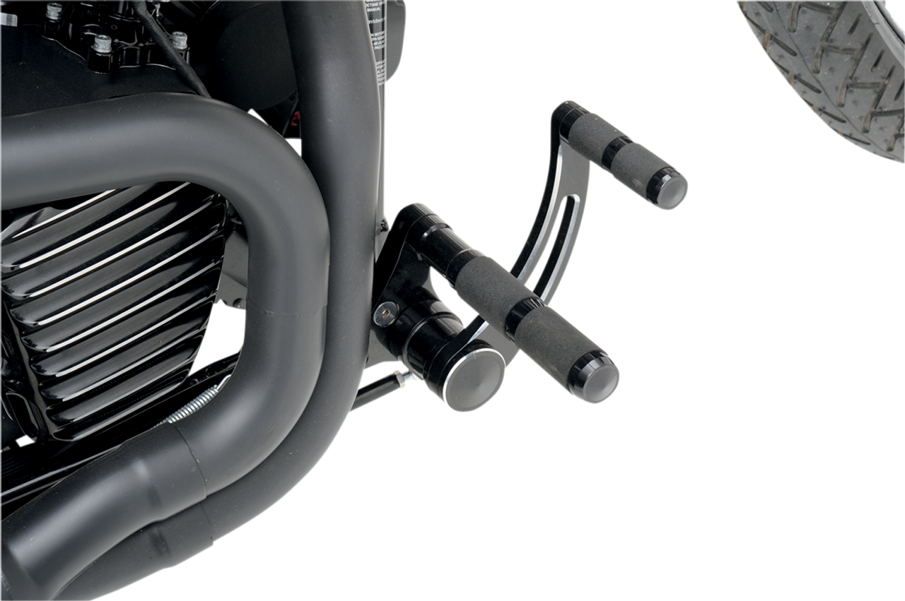 ACCUTRONIX Forward Control - Slotted - Black - '91-'17 FXD FC102-SSN