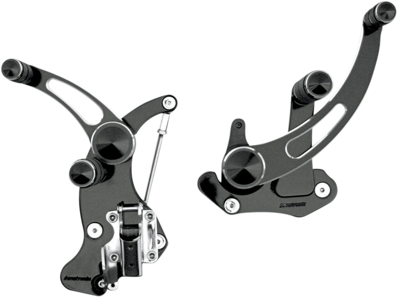 ACCUTRONIX Forward Control - Slotted - Black - '14+ FLH FC405-SSN