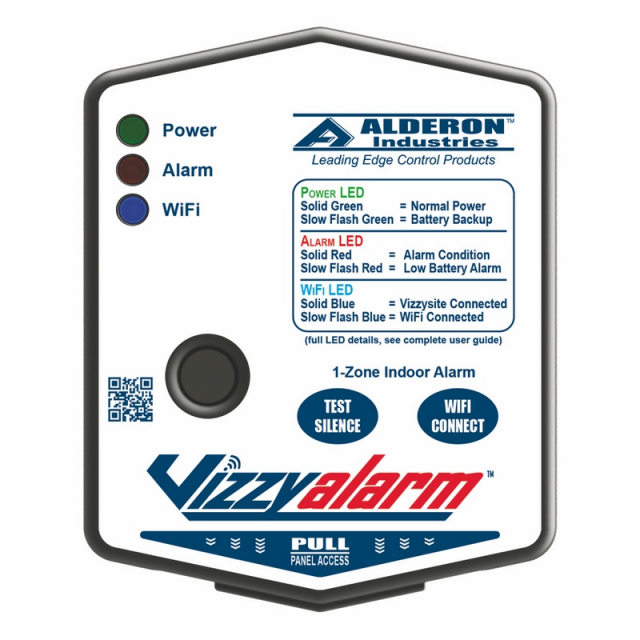 Alderon 2009592 Vizzyalarm VZW-02X WiFi Alarm 1-Zone Alarm Panel Only