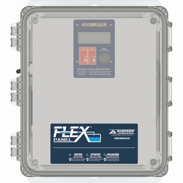 Alderon 2010553 FLEX Clear Door Single Phase Duplex 16 - 24 Amps