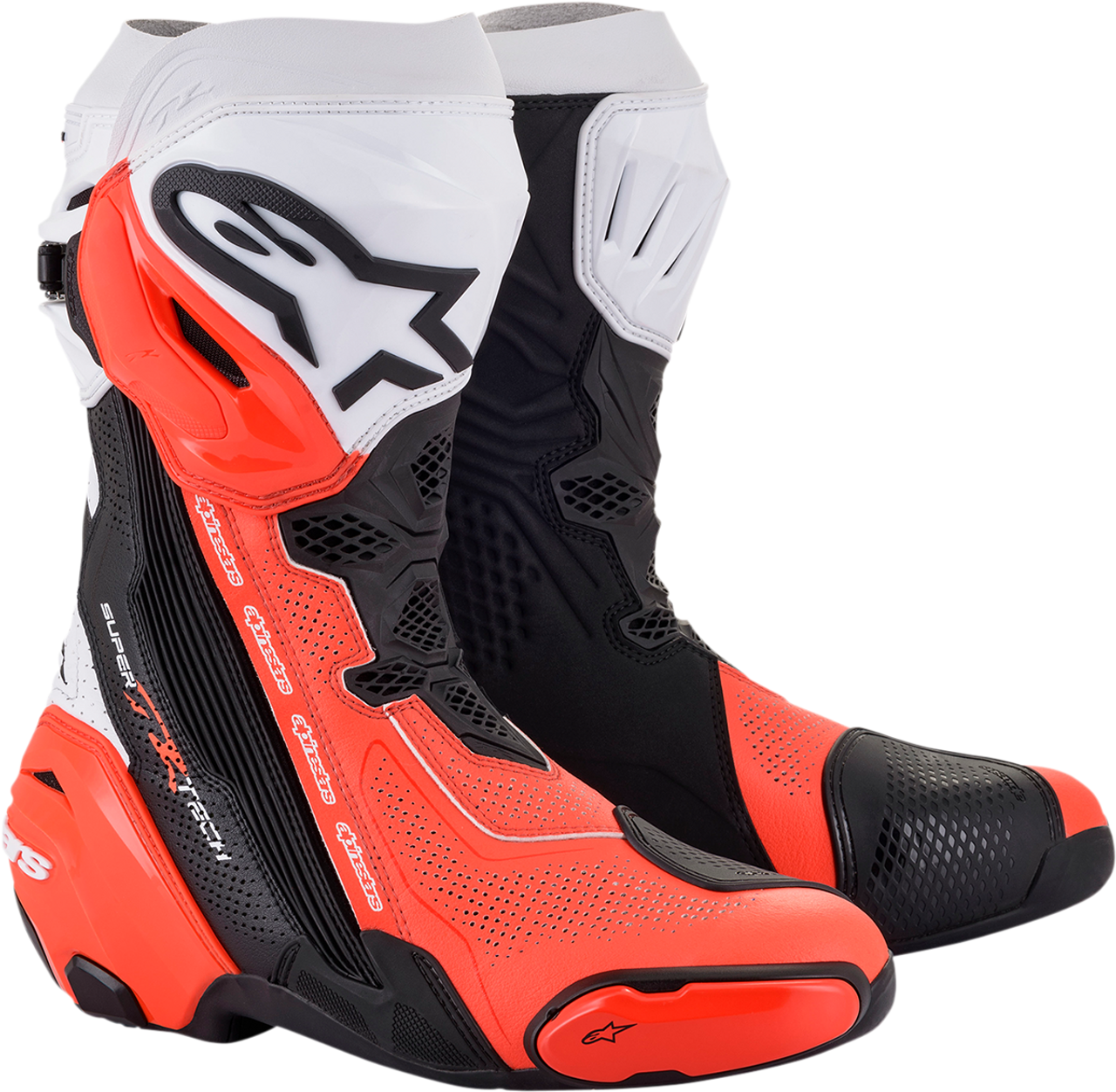 ALPINESTARS Supertech V Boots - Black/Orange/White - US 8 / EU 42 2220121-124-42