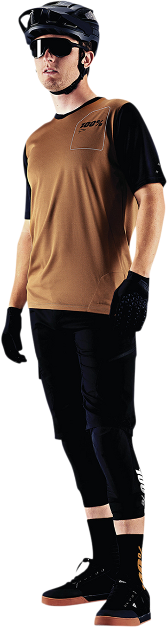 100% Ridecamp Jersey - Terracotta/Black - Medium 40027-00016