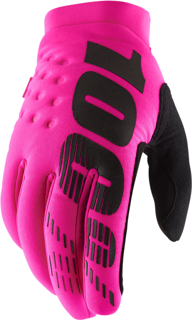 100% Brisker Gloves - Pink - Medium 10003-00026