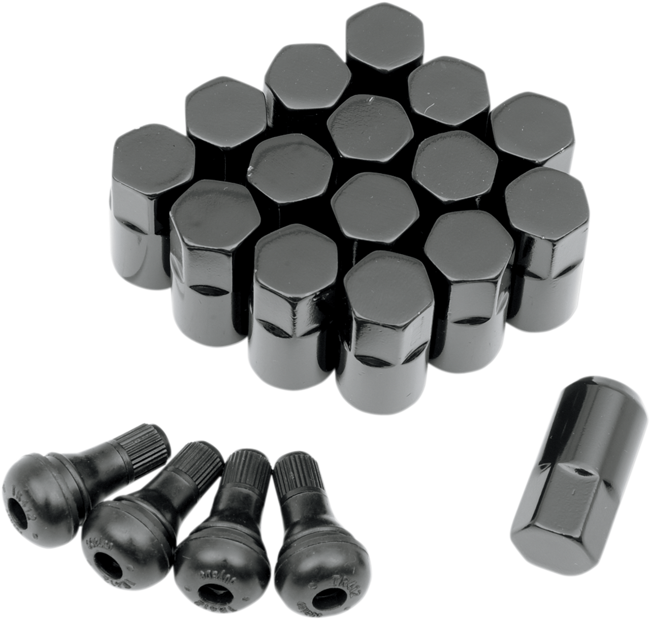 MOOSE UTILITY Lug Nut - 12 mm X 1.25 - Black - 16 Pack SP300MO206B