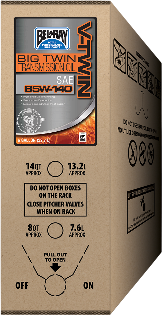 BEL-RAY Big Twin Transmission Oil - 6 U.S. gal. 301828150033