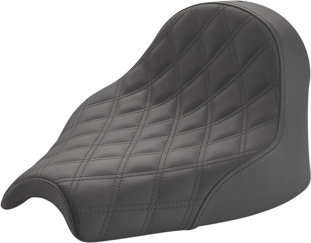 SADDLEMEN Renegade Solo Seat - Lattice Stitched - Black I21-04-002LS