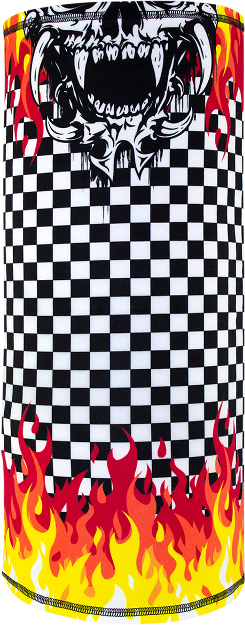 ZAN HEADGEAR Motley Tube‚Â® Sportflex‚Â® Neck Tube - Checkerd Flames TL450