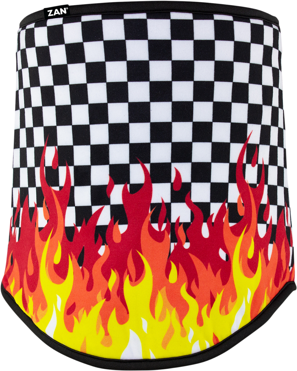 ZAN HEADGEAR SportFlex¢â€žÂ¢ Neck Gaiter - Checkered Flames WFL450