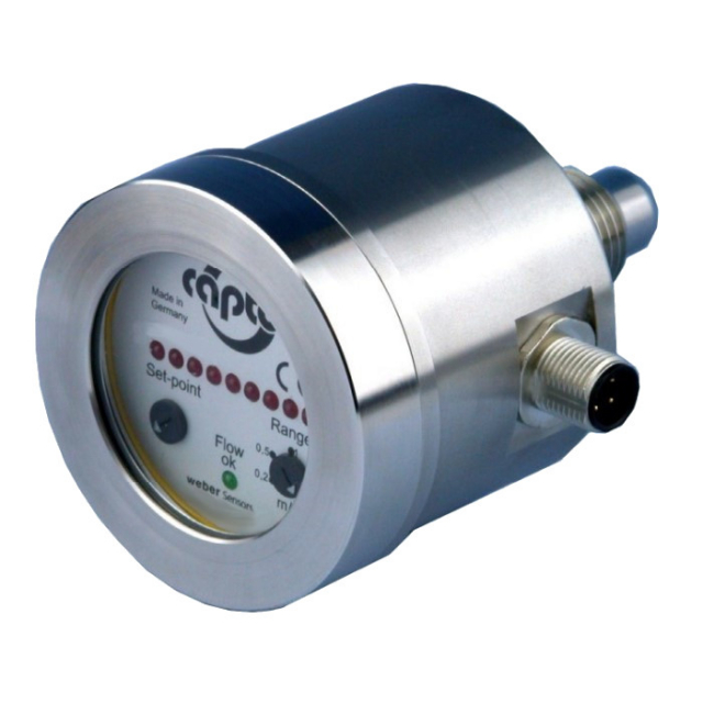 Weber Sensors 4120.12M Flow-Captor Switch, PNP N.C., Water-Based