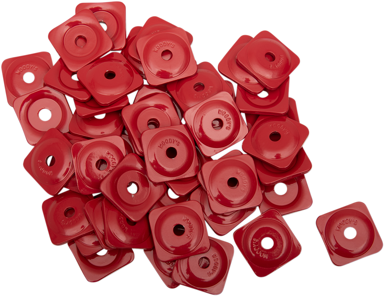 Woody's Square Digger Support Plates Red 48 Pack 5/16 inch stud shank size ASG-3790-48