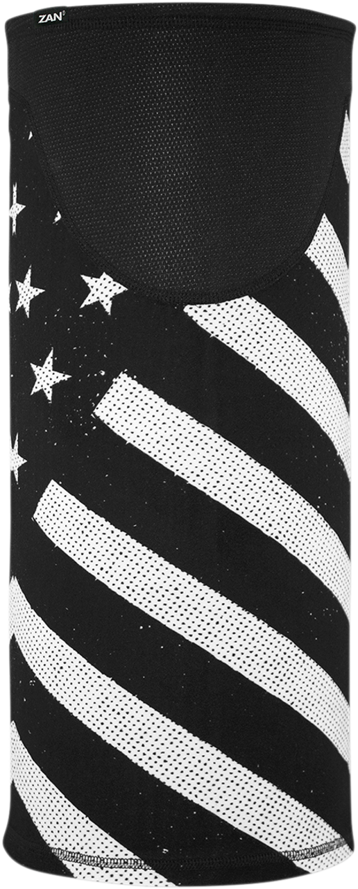 ZAN HEADGEAR SportFlex¢â€žÂ¢ Windproof Tube - Black/White Flag TW091