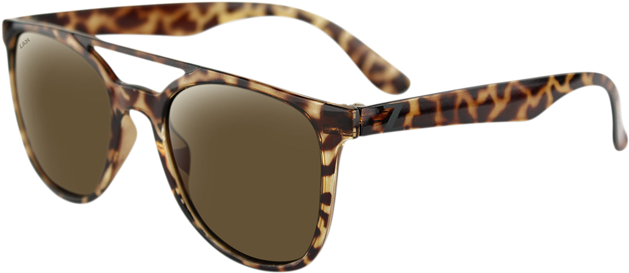 ZAN HEADGEAR Levee Sunglasses - Brown Tortoise - Brown EZLE001