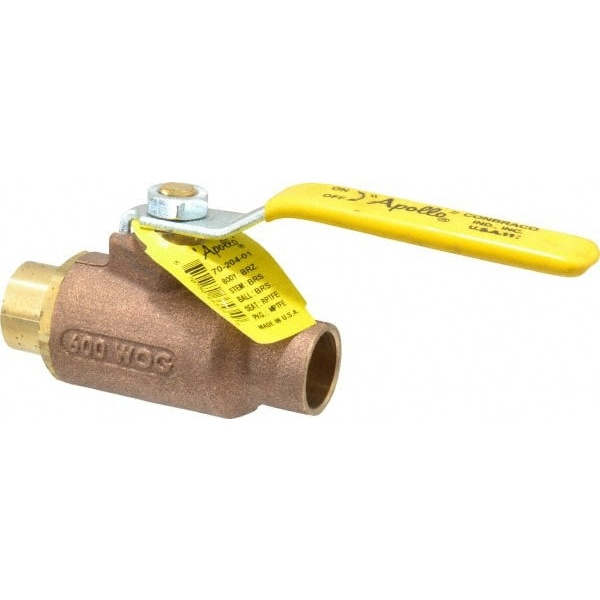 Apollo 70-204-01 3/4" Pipe, Standard Port, Bronze Standard Ball Valve