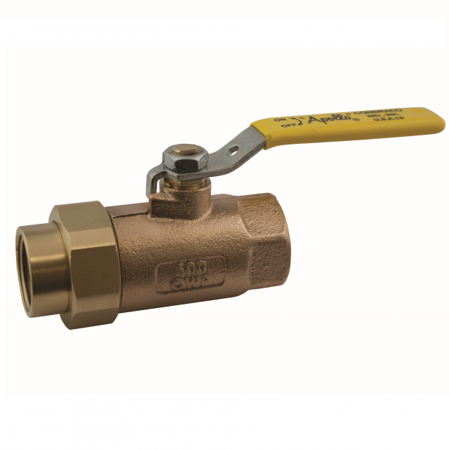 Apollo 70-306-01 1-1/4" Pipe, Bronze Single Union Ends Ball Valve