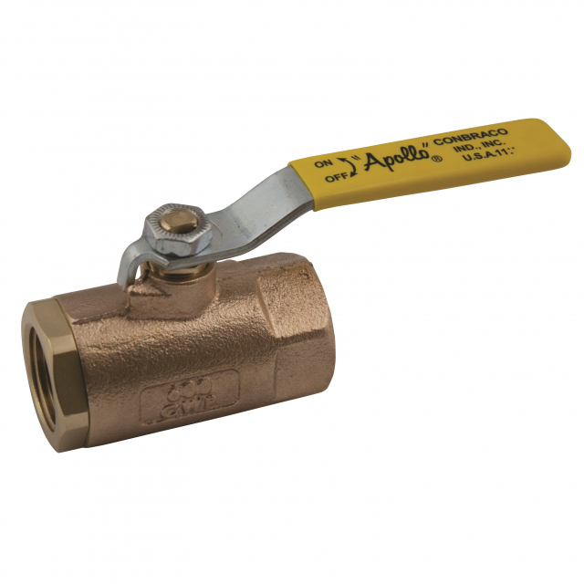 Apollo 7010A01 4" Pipe, Standard Port, Bronze Standard Ball Valve