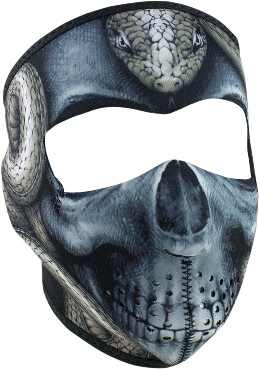ZAN HEADGEAR Full-Face Mask - Snake Skull WNFM415