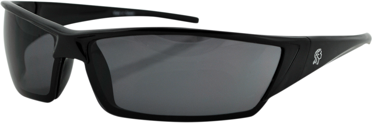 ZAN HEADGEAR Utah Sunglasses - Shiny Black - Smoke EZUT01