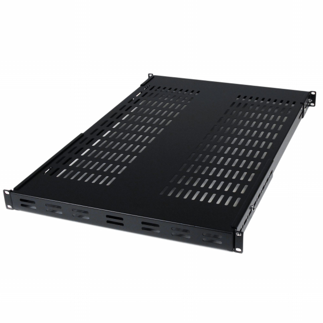 StarTech ADJSHELF 1U Adjustable Vented Server Rack Mount Shelf 175 lb