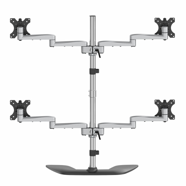 StarTech ARMQUADSS Desktop Quad Monitor Stand Ergonomic VESA 4