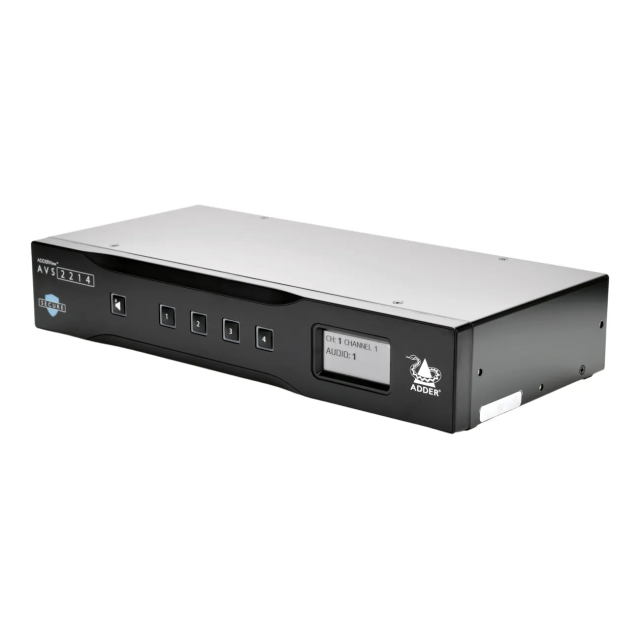 Adder AVS-2214 ADDERView Dual-Head Secure 4-Port Switch 1920x1200