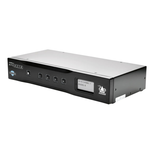 Adder AVS-4214 ADDERView Dual Head Secure 4-Port Switch PSU 2.5A