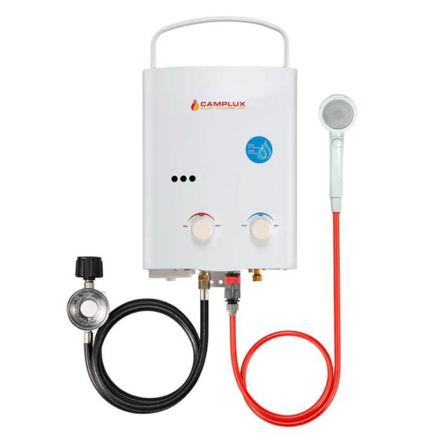 Camplux AY132 Outdoor Portable Tankless Water Heater, 5L, 1.32 GPM