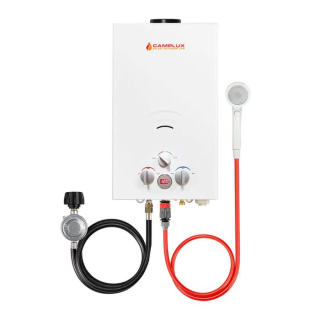 Camplux BW264 Outdoor Portable Tankless Water Heater, 10L, 2.64 GPM