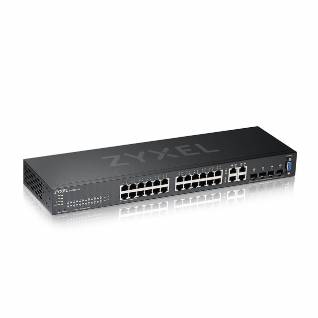 Zyxel GS2220-28 GbE L2+ Managed Switch, 28-Port, GbE Uplink