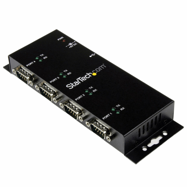 StarTech ICUSB2324I 4 Port USB to DB9 RS232 Serial Adapter Hub