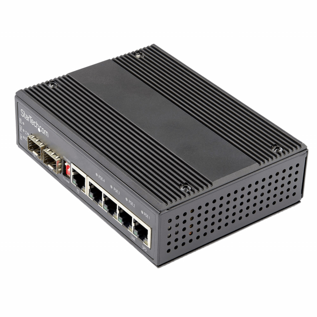 StarTech IES1G52UP12V 6 Port 12-48VDC Gigabit Ethernet Switch