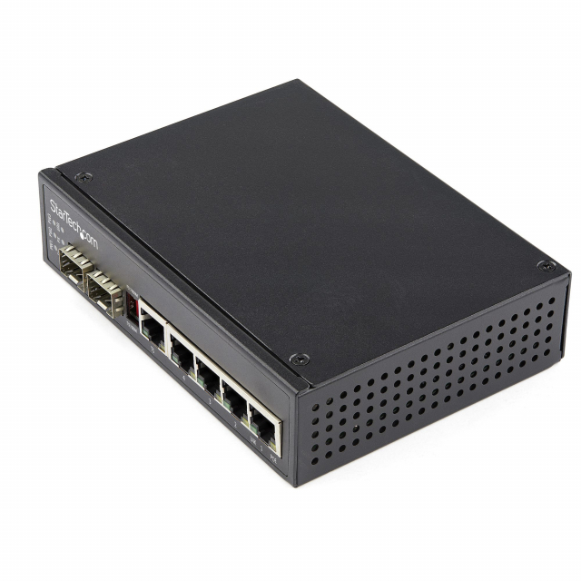 StarTech IES1G52UPDIN Industrial 6 Port 48VDC Gigabit Ethernet Switch
