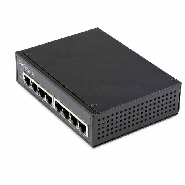 StarTech IESC1G80UP Industrial 30W 8 Port Gigabit PoE Switch