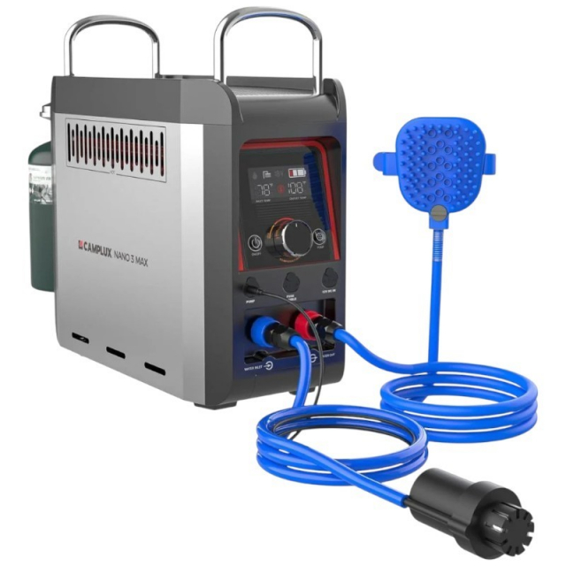 Camplux NANO 3 Max Propane Camping Water Heater and Shower Pump