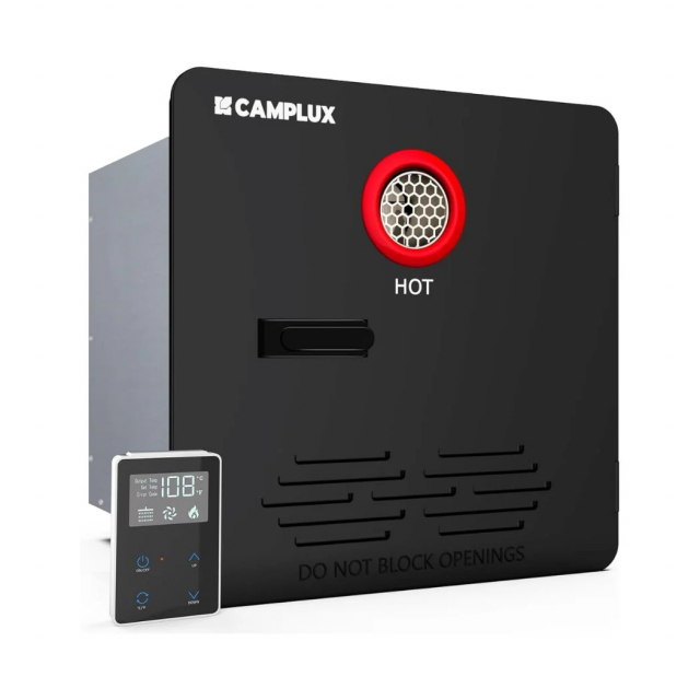 Camplux RE264B Elite 65,000 BTU RV Tankless Water Heater, Black