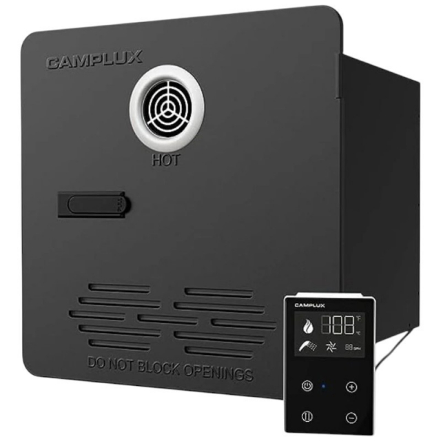 Camplux RS264BPRO Pro 65,000 BTU RV Tankless Water Heater, Black